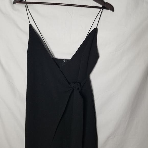URBAN HERITAGE black faux wrap mini dress S - Picture 5 of 6